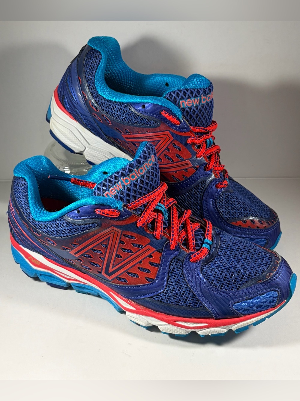 New Balance 1080v3 Running Shoes Size 8 Blue‎ Red